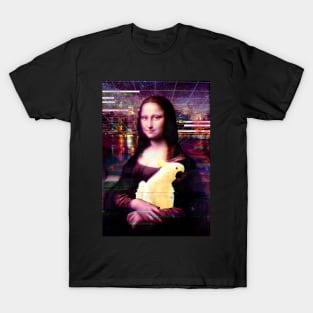 monalisa had a cockatoo - vaporwave T-Shirt